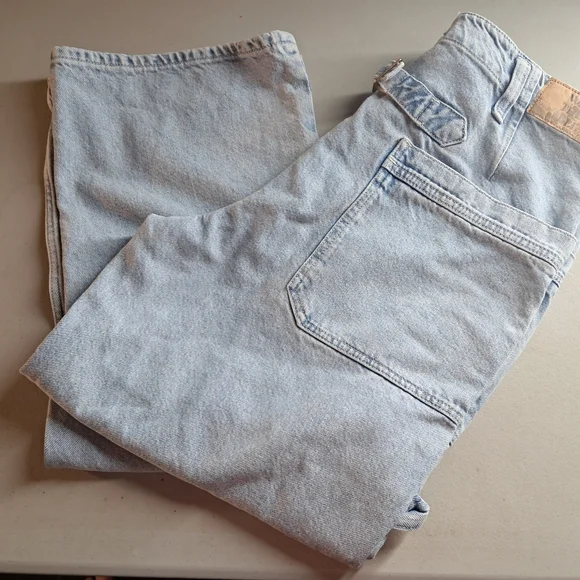 We The Free Blue Flare Wide Leg Jeans Size 29 - Picture 3 of 12